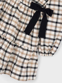 Vestido xadrez Preto (Preto)  para Menina - Mayoral