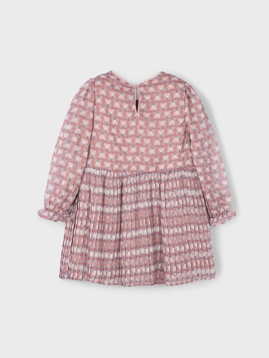 Vestido plissado estampado Maquilhage (Rosa)  para Menina - Mayoral