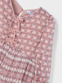Vestido plissado estampado Maquilhage (Rosa)  para Menina - Mayoral