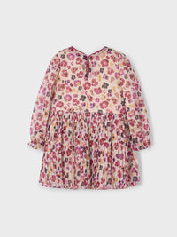 Vestido plissado estampado Cereja (Vermelho Escuro)  para Menina - Mayoral
