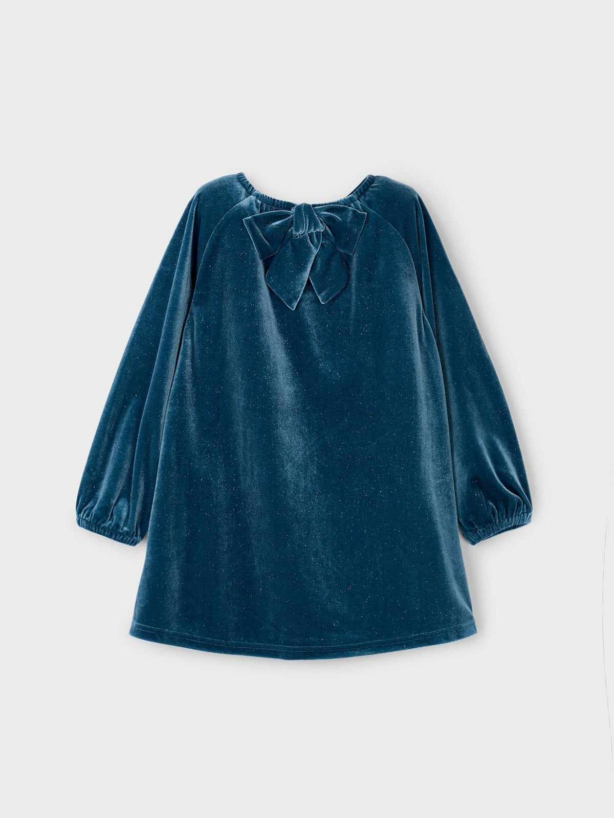 Vestido veludo brilho Oceano (Azul Céu)  para Menina - Mayoral