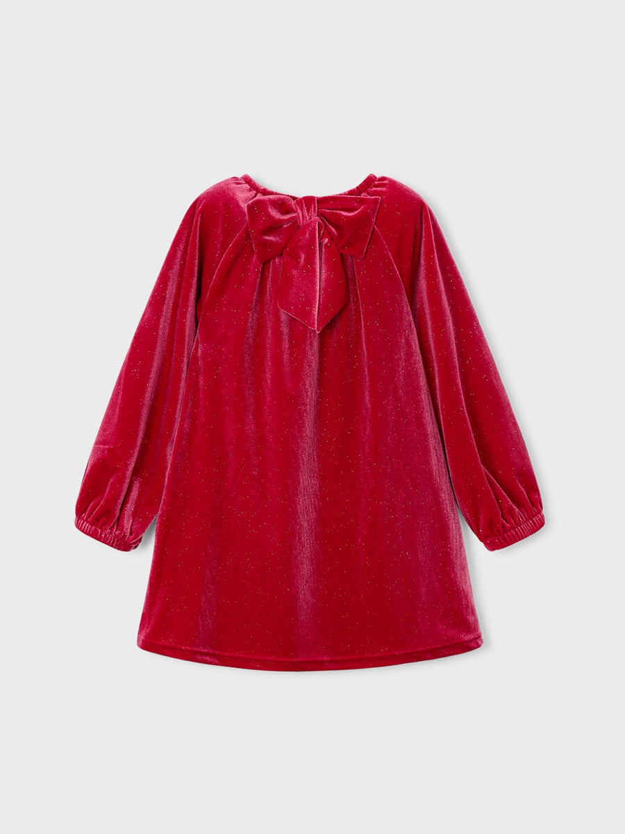 Vestido veludo brilho Vermelho (Vermelho)  para Menina - Mayoral