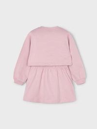 Vestido felpa 2 peças Nude (Rosa)  para Menina - Mayoral