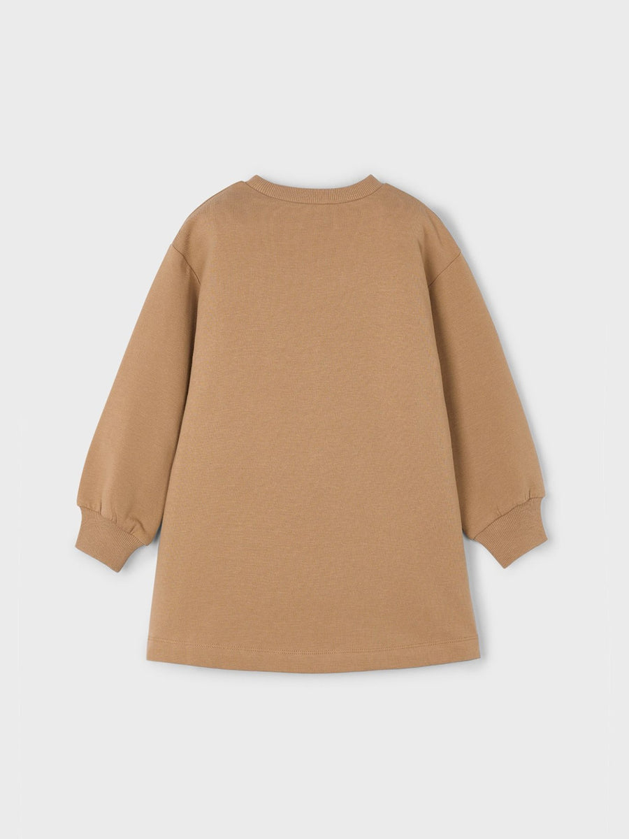 Vestido felpa evase Camel (Castanho Claro)  para Menina - Mayoral