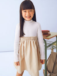 Vestido combinado Areia (Bege)  para Menina - Mayoral
