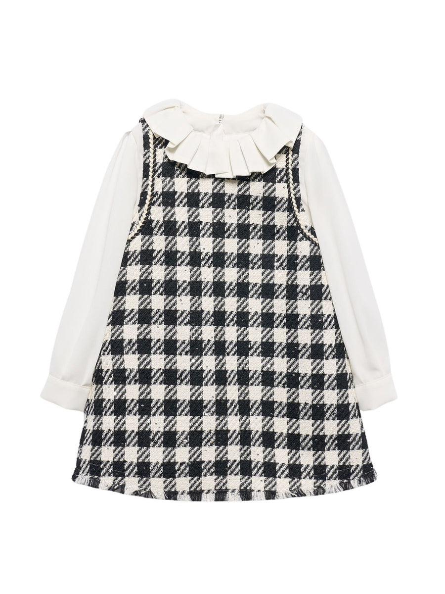Vestido Preto (Preto)  para Menina - Abel & Lula