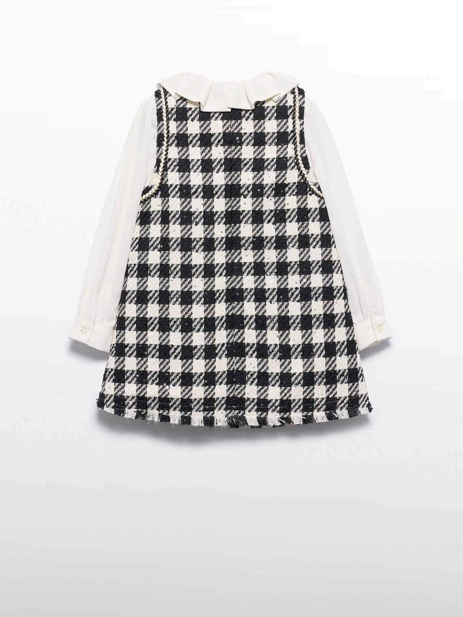 Vestido Preto (Preto)  para Menina - Abel & Lula