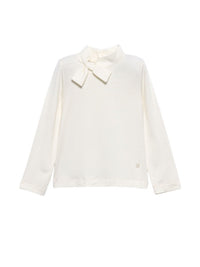 Camisola viscose laçada Creme (Creme / Pérola)  para Menina - Abel & Lula
