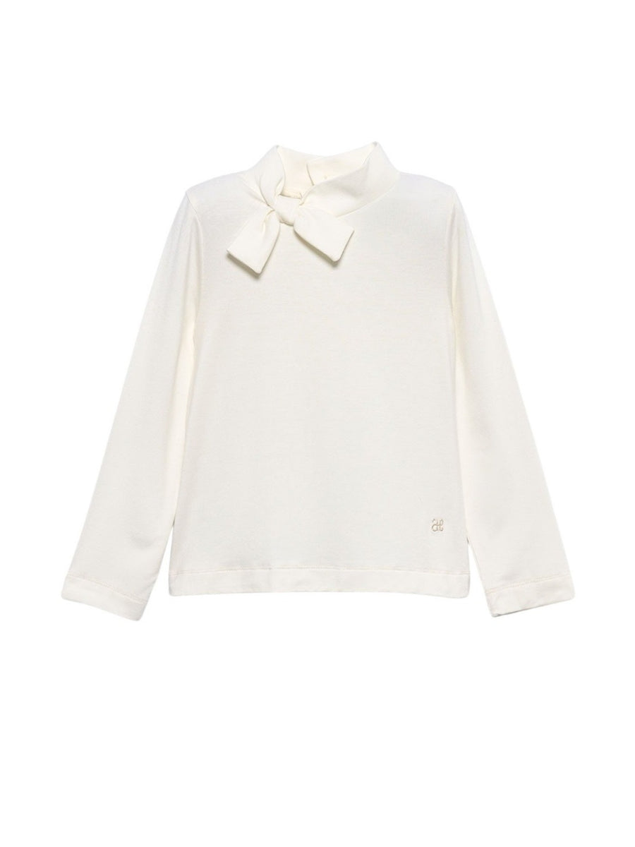Camisola viscose laçada Creme (Creme / Pérola)  para Menina - Abel & Lula