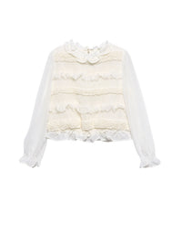 Blusa ninho abelha Grão bico (Bege)  para Menina - Abel & Lula