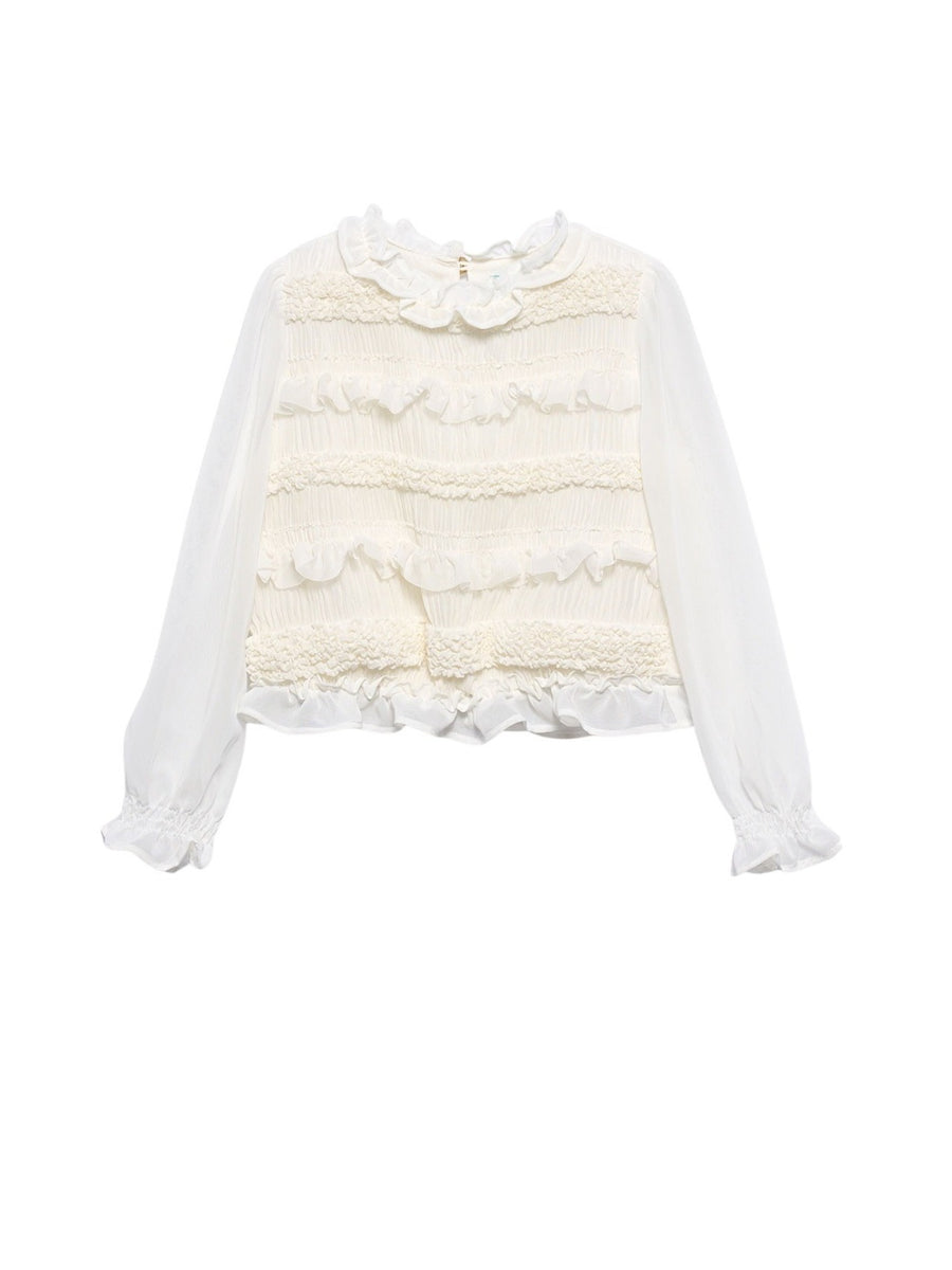 Blusa ninho abelha Grão bico (Bege)  para Menina - Abel & Lula