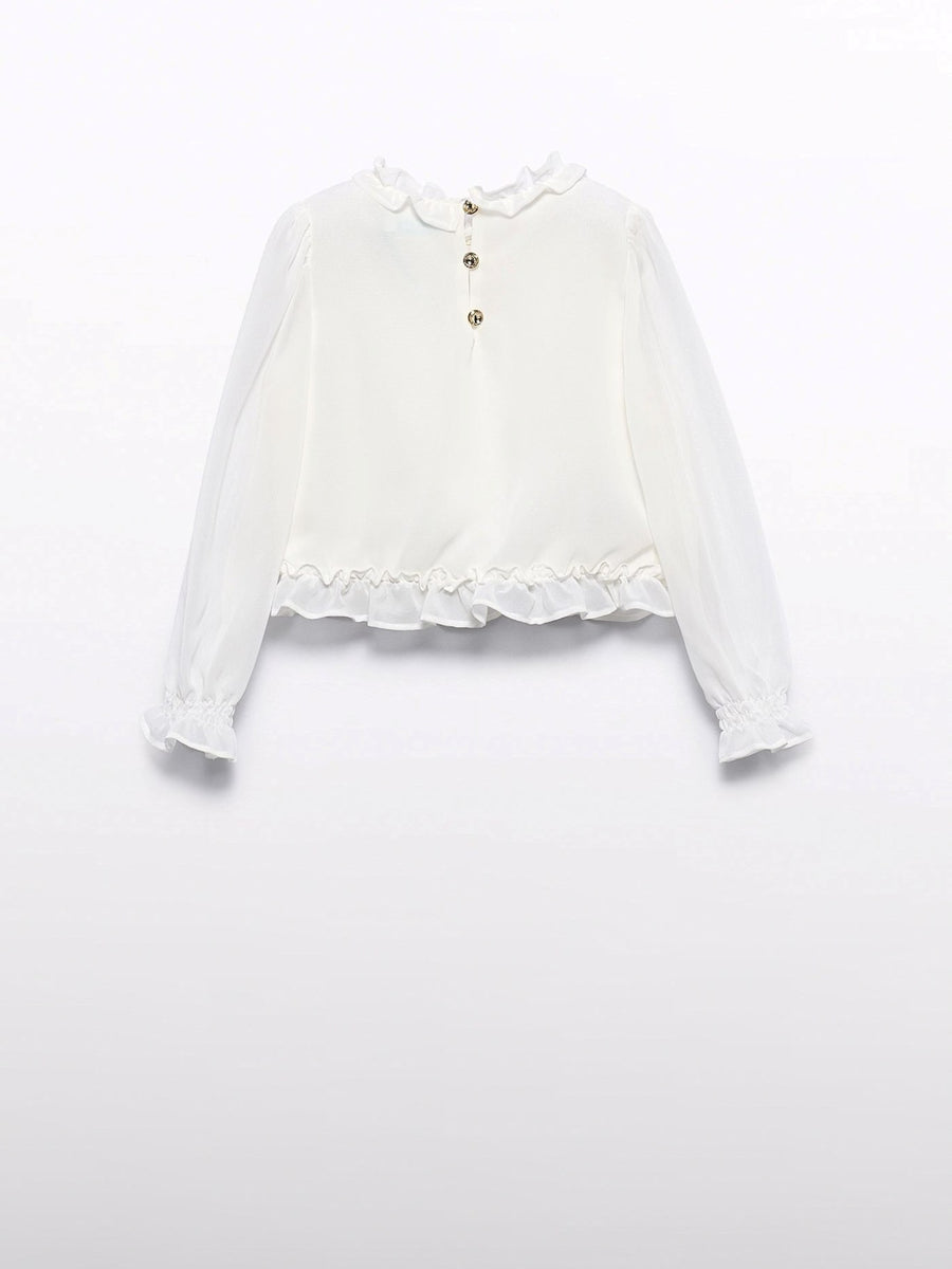 Blusa ninho abelha Grão bico (Bege)  para Menina - Abel & Lula