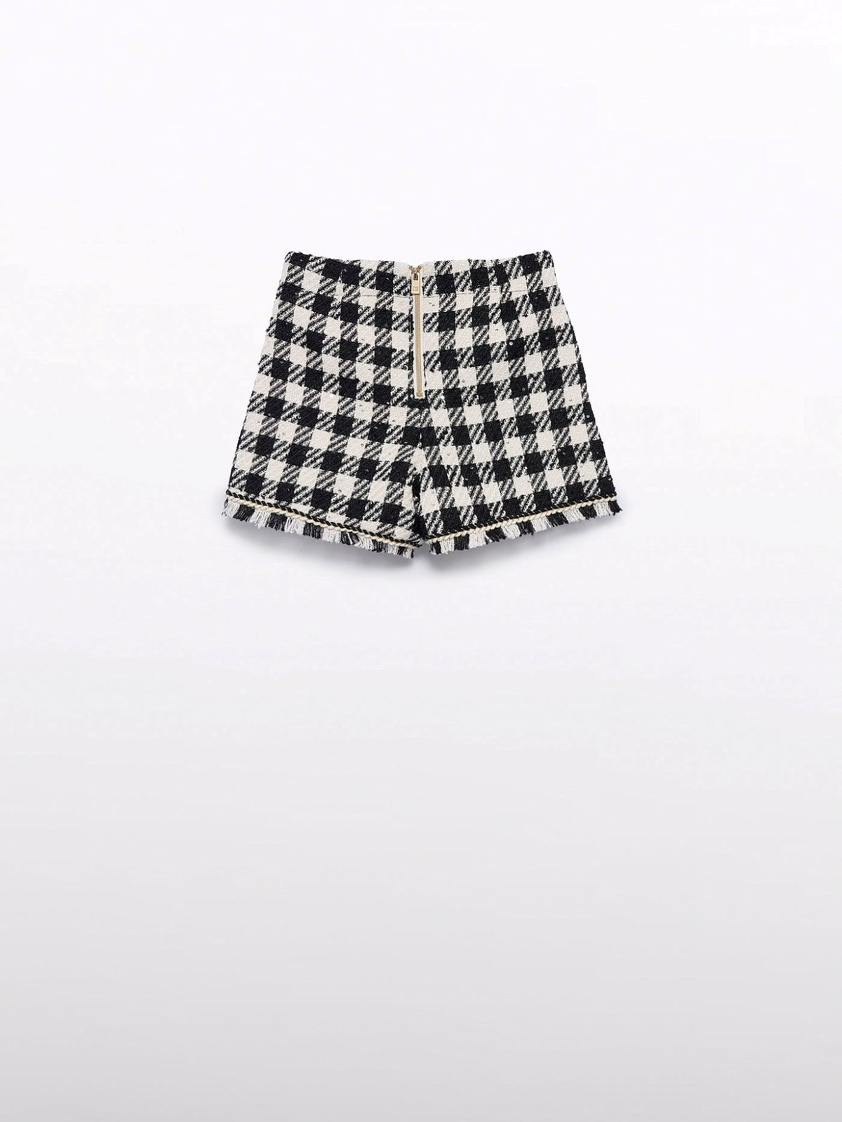 Bermuda vichy lantejoulas Preto (Preto)  para Menina - Abel & Lula