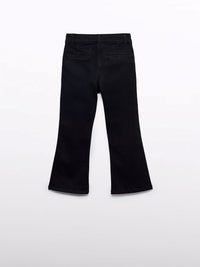 Calça denim flare Preto (Preto)  para Menina - Abel & Lula