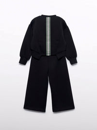 Conj. calça casaco Preto (Preto)  para Menina - Abel & Lula