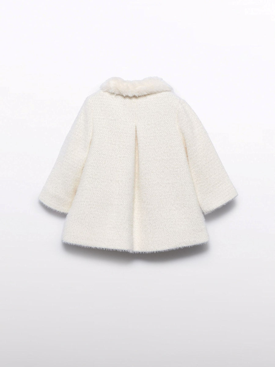 Casaco estruturado Creme (Creme / Pérola)  para Bebé Menina - Abel & Lula