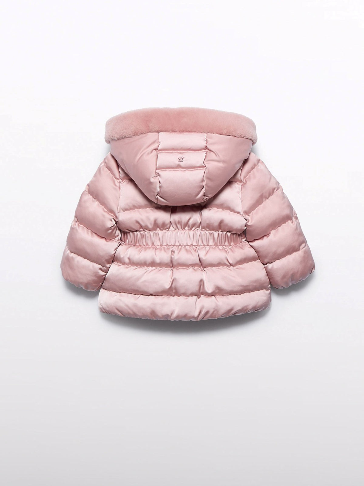 Blusão acetinado pelo Rosa claro (Rosa Bébé)  para Bebé Menina - Abel & Lula