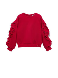 Sweat ponto milano Vermelho (Vermelho)  para Menina - Abel & Lula