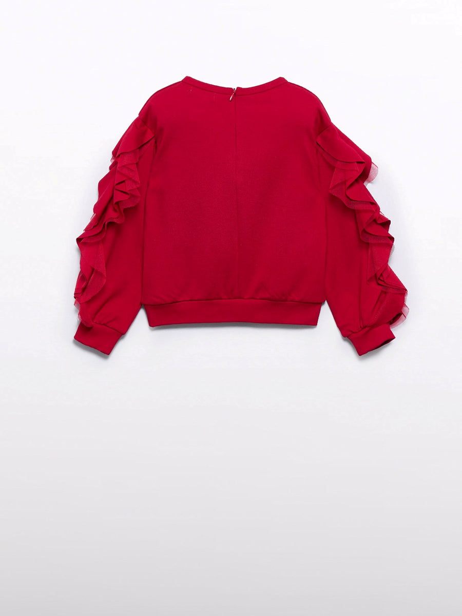 Sweat ponto milano Vermelho (Vermelho)  para Menina - Abel & Lula