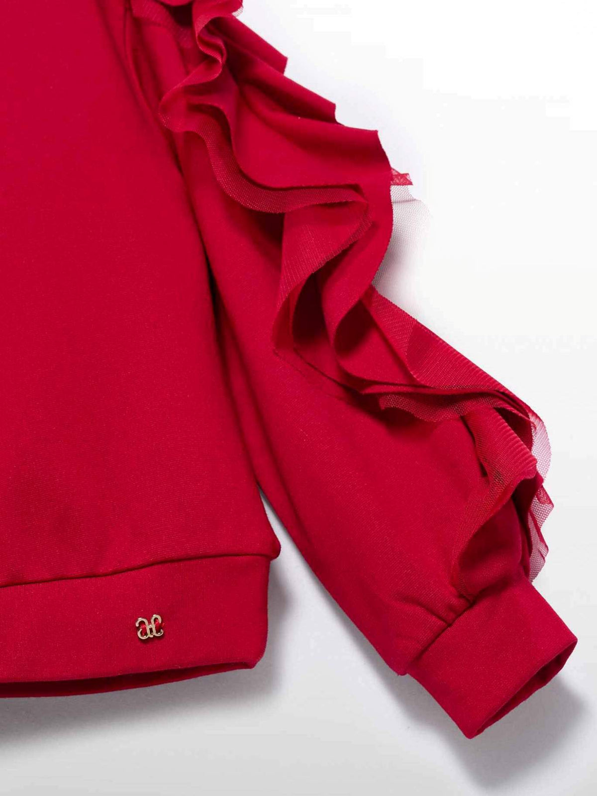 Sweat ponto milano Vermelho (Vermelho)  para Menina - Abel & Lula