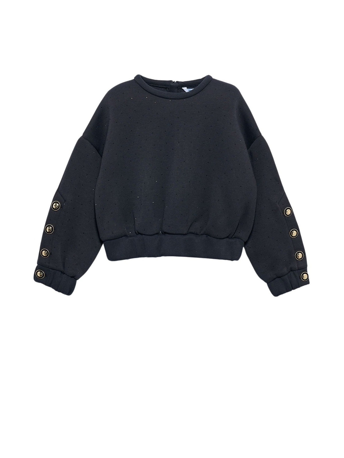 Sweat com strass Preto (Preto)  para Menina - Abel & Lula