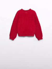 Jersey Vermelho (Vermelho)  para Menina - Abel & Lula