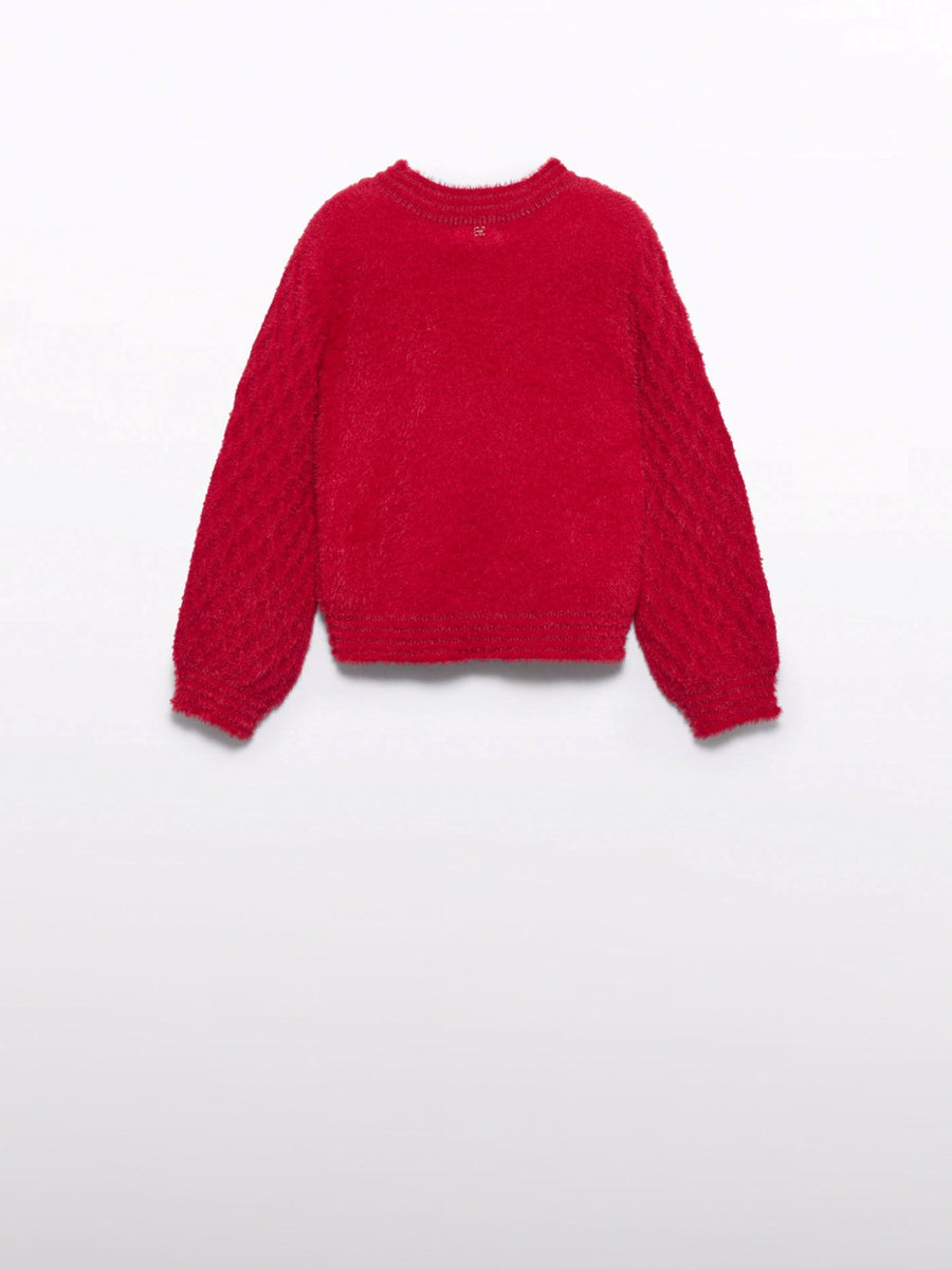 Jersey Vermelho (Vermelho)  para Menina - Abel & Lula