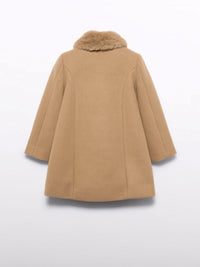 Casaco comprido Camel (Castanho Claro)  para Menina - Abel & Lula