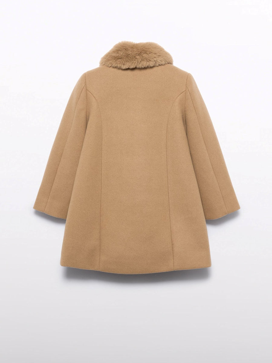 Casaco comprido Camel (Castanho Claro)  para Menina - Abel & Lula