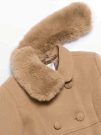 Casaco comprido Camel (Castanho Claro)  para Menina - Abel & Lula