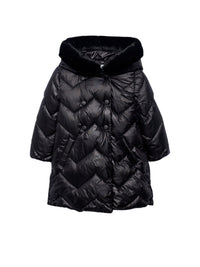 Blusão acolchoado Preto (Preto)  para Menina - Abel & Lula
