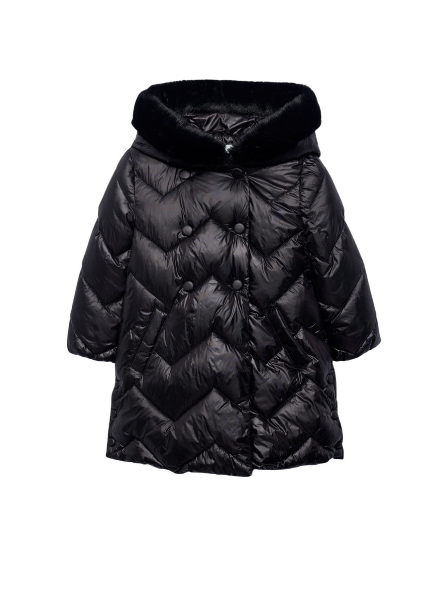 Blusão acolchoado Preto (Preto)  para Menina - Abel & Lula
