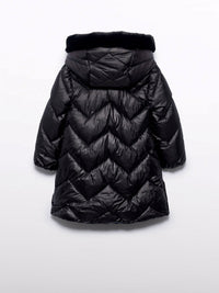 Blusão acolchoado Preto (Preto)  para Menina - Abel & Lula