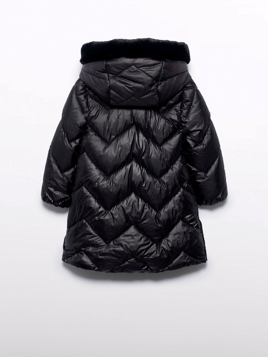 Blusão acolchoado Preto (Preto)  para Menina - Abel & Lula