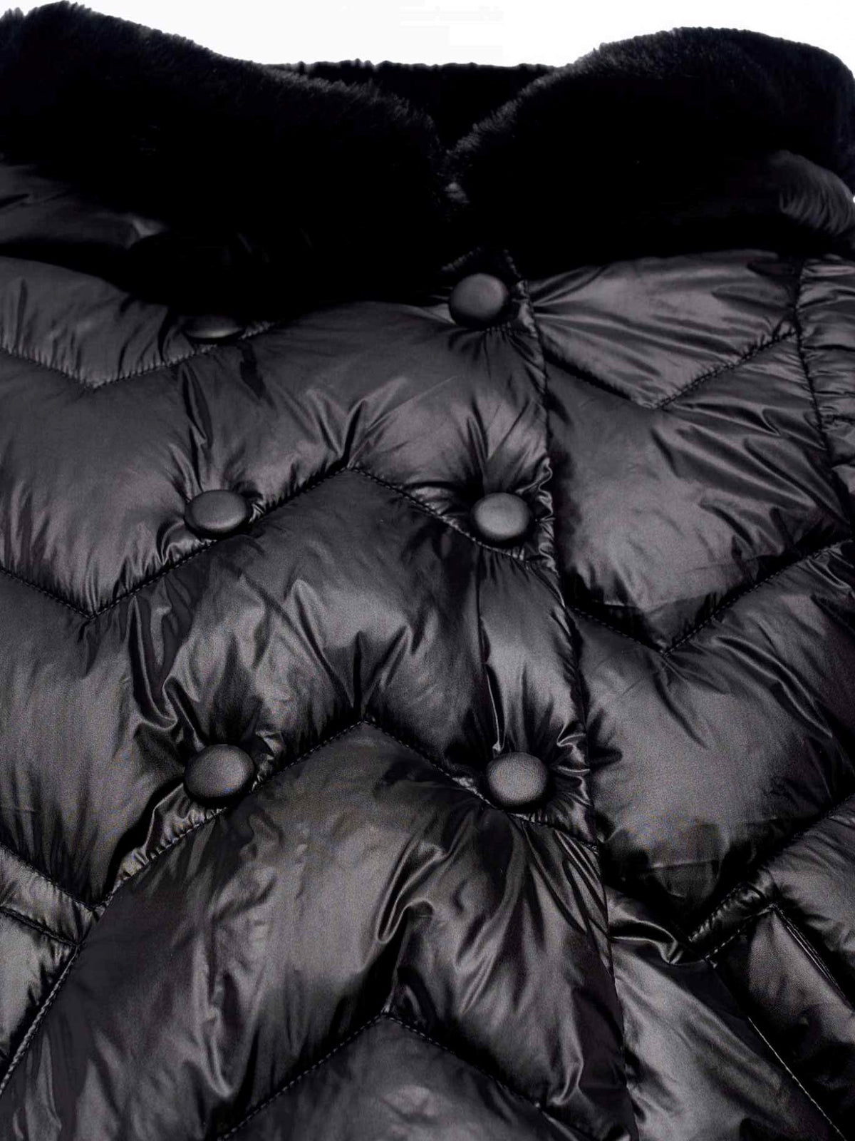 Blusão acolchoado Preto (Preto)  para Menina - Abel & Lula