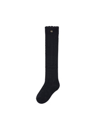 Soquete Preto (Preto)  para Menina - Abel & Lula