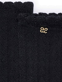 Soquete Preto (Preto)  para Menina - Abel & Lula