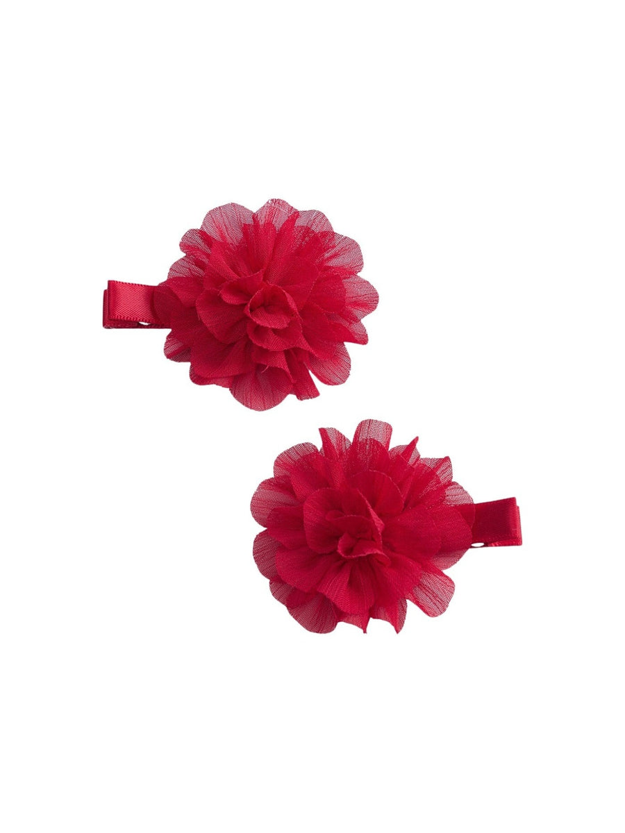Set 2 ganhos flores Vermelho (Vermelho)  para Bebé Menina - Abel & Lula