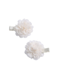Set 2 ganhos flores Crú (Creme / Pérola)  para Bebé Menina - Abel & Lula