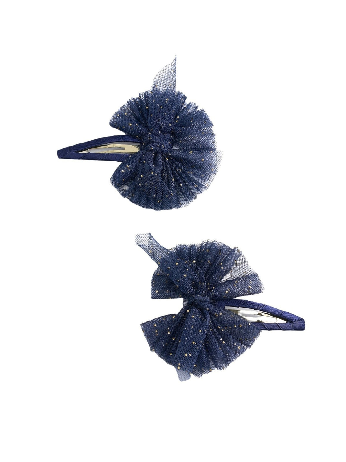 Set 2 ganchos cabelo laçadas Azul navy (Marinho)  para Menina - Abel & Lula