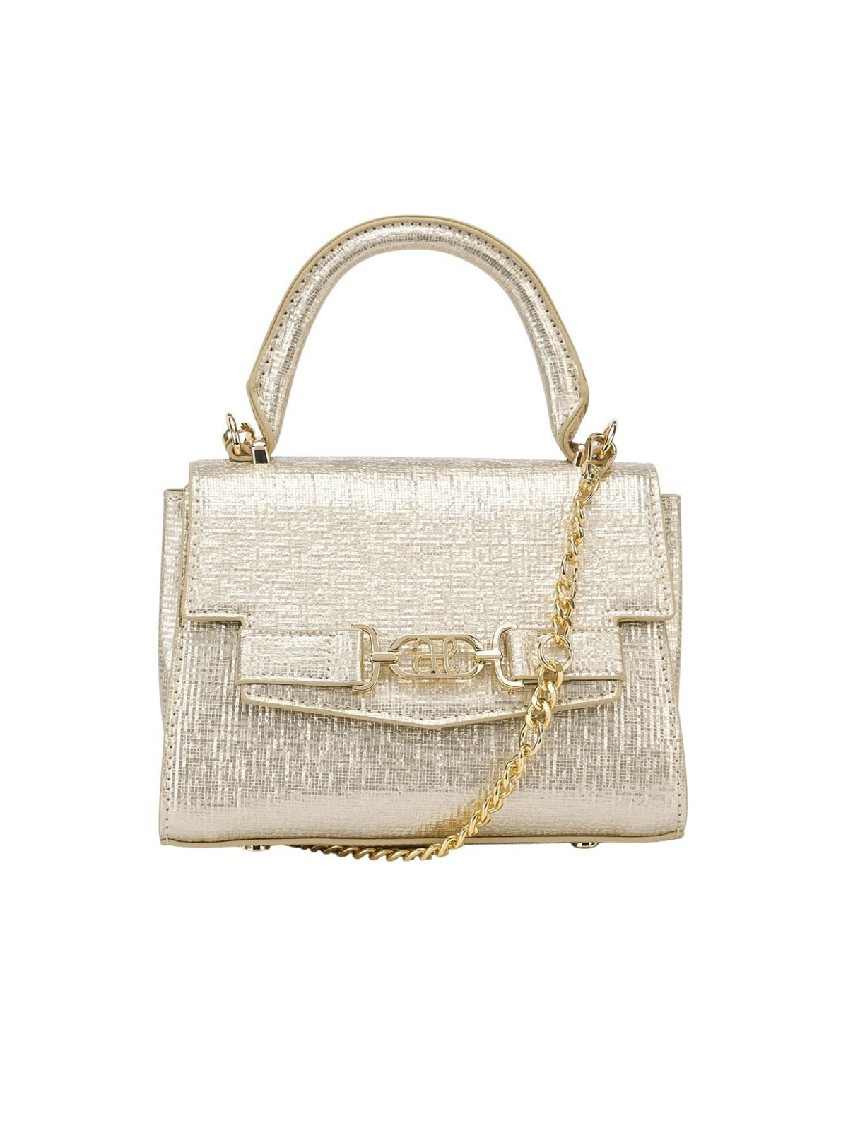 Bolsa textura brilho Dourado (Dourado)  para Menina - Abel & Lula