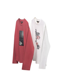 Pack 2 camisetas m/comp. Nata-baya (Vermelho Escuro)  para Menino - Mayoral