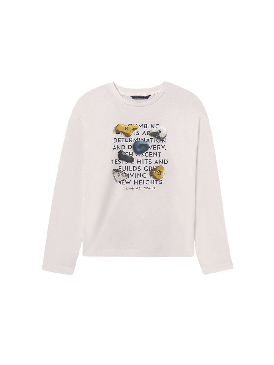 Camisola print hd Nata-rocod (Branco)  para Menino - Mayoral