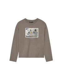 Camisola print hd Rocha (Cinza)  para Menino - Mayoral