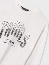 Camisola "trails" Nata (Creme / Pérola)  para Menino - Mayoral