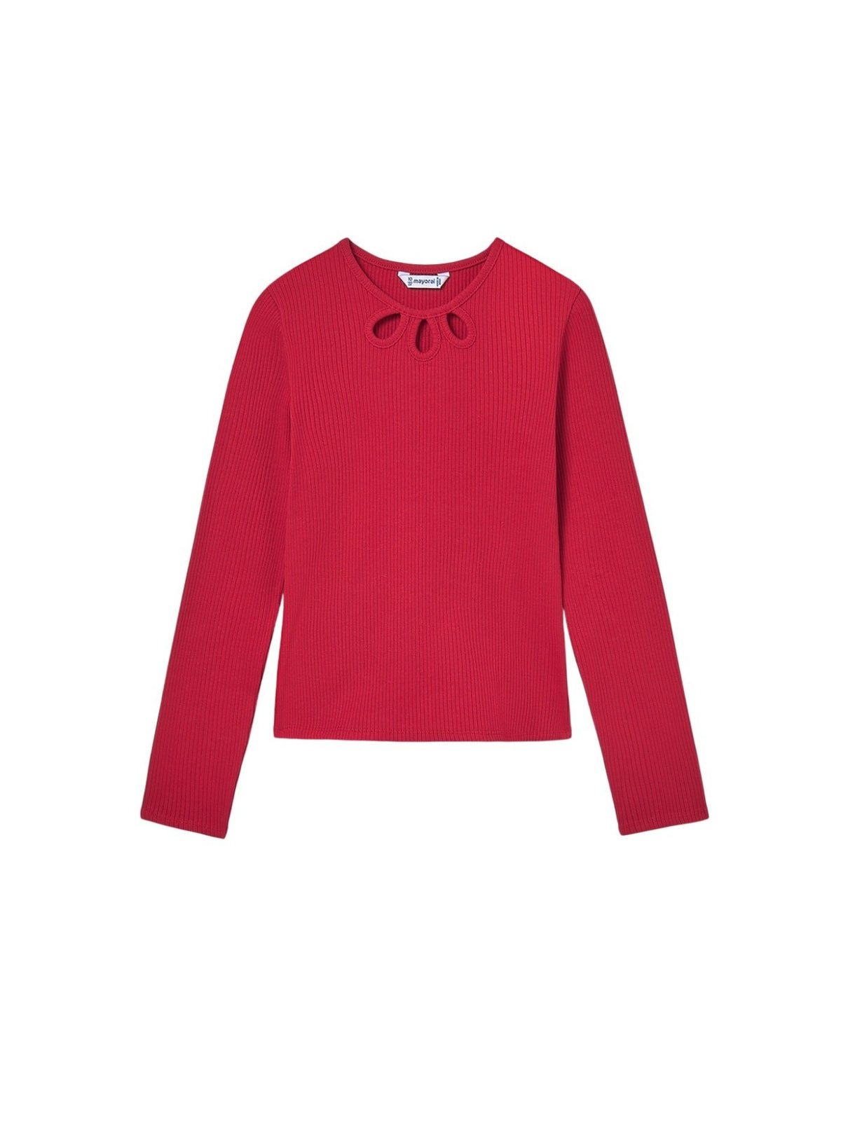 Camisola cut out Vermelho (Vermelho)  para Menina - Mayoral
