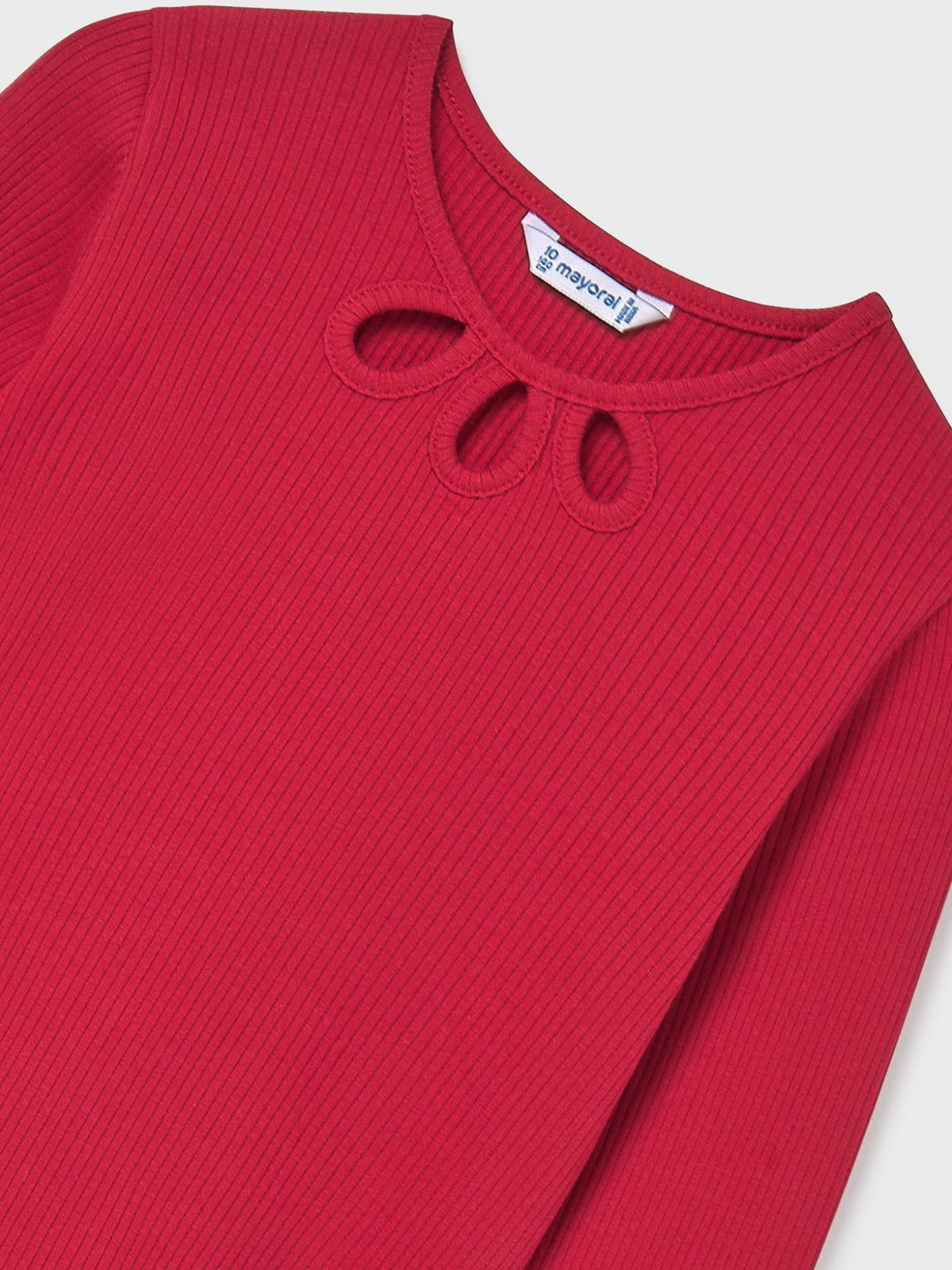 Camisola cut out Vermelho (Vermelho)  para Menina - Mayoral