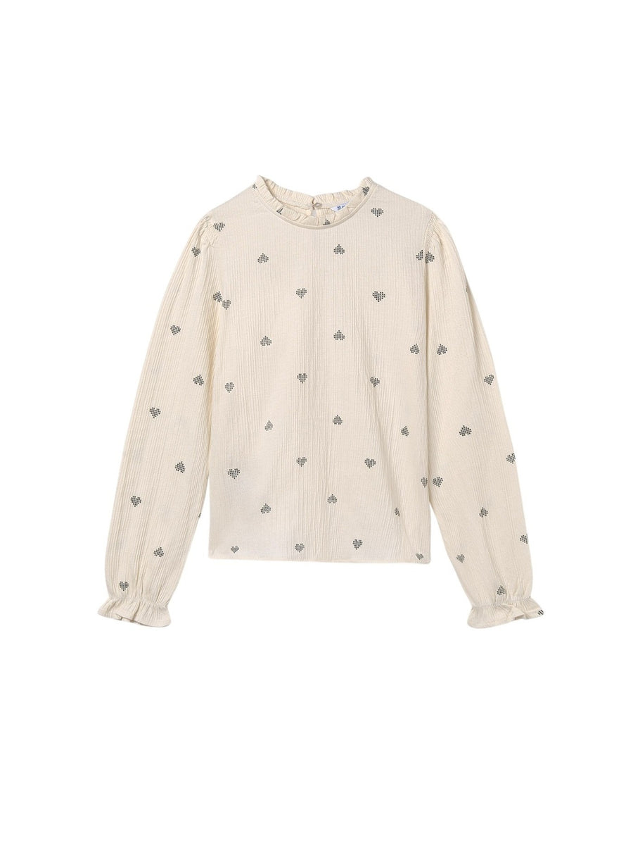 Camisola bambula Macchiato (Bege)  para Menina - Mayoral