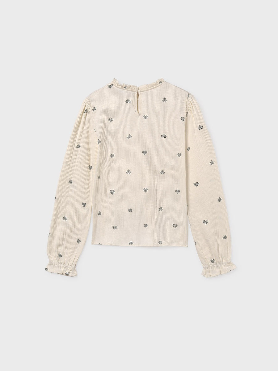 Camisola bambula Macchiato (Bege)  para Menina - Mayoral