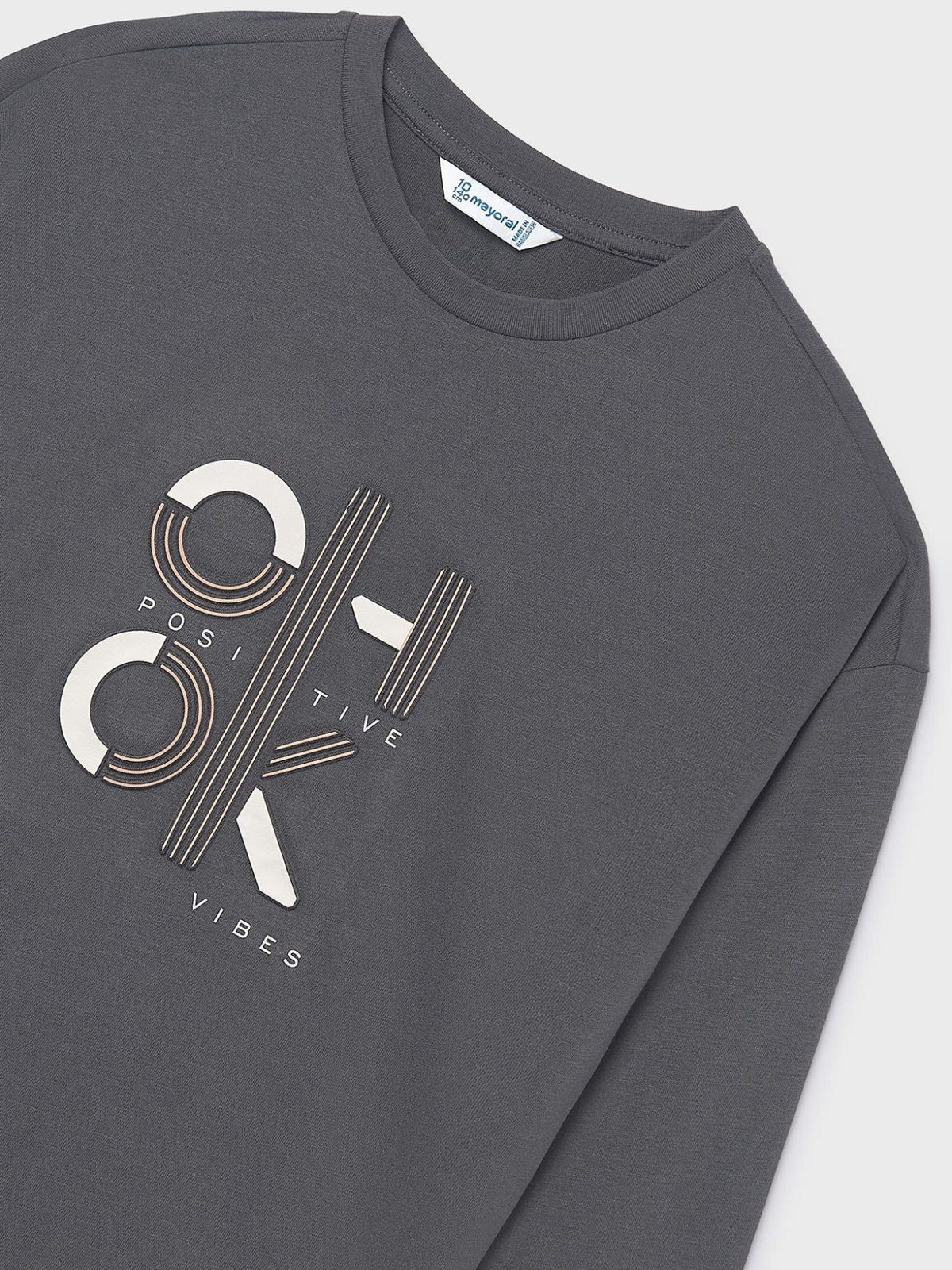 Camisola OK Chumbo (Cinza Escuro)  para Menina - Mayoral